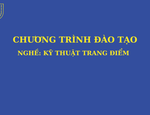 Chương trình đào tạo sơ cấp Kỹ thuật trang điểm