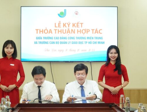 Lễ Ký kết Thỏa thuận hợp tác giữa Trường Cao đẳng Công Thương miền Trung và Trường Cán bộ quản lý giáo dục Thành phố Hồ Chí Minh
