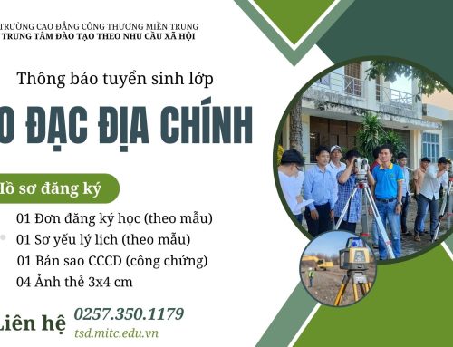 Thông báo tuyển sinh lớp Đo đạc địa chính