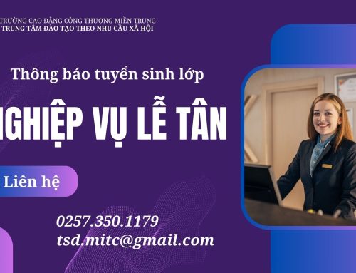 Thông báo tuyển sinh lớp Nghiệp vụ lễ tân