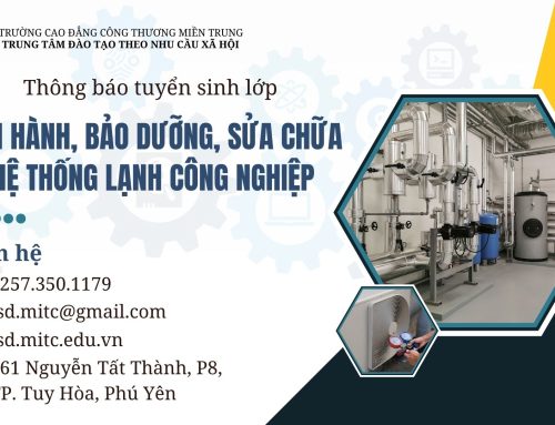 Thông báo tuyển sinh lớp Vận hành, bảo dưỡng, sửa chữa hệ thống lạnh công nghiệp