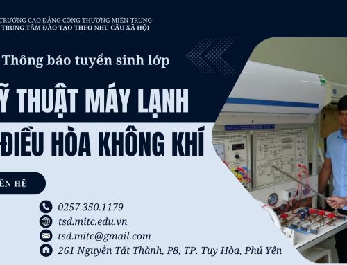 Thông báo tuyển sinh lớp Kỹ thuật máy lạnh và điều hòa không khí