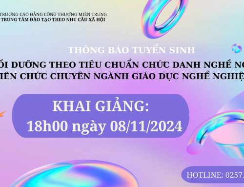 Thông báo tuyển sinh lớp Bồi dưỡng theo tiêu chuẩn chức danh nghề nghiệp viên chức chuyên ngành giáo dục nghề nghiệp