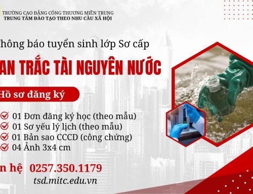 Thông báo tuyển sinh lớp Sơ cấp Quan trắc tài nguyên nước