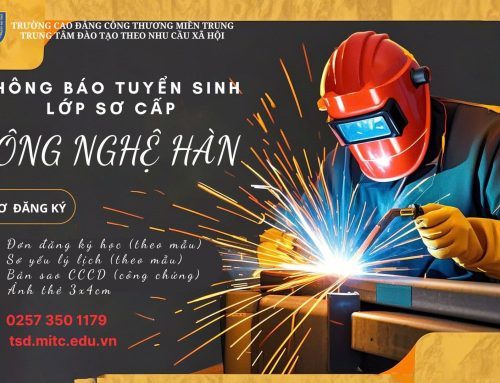 Thông báo tuyển sinh lớp Sơ cấp Công nghệ hàn