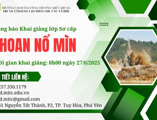 Thông báo tuyển sinh lớp Sơ cấp Khoan nổ mìn