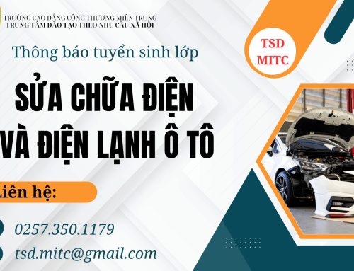 Thông báo tuyển sinh lớp Sửa chữa điện và điện lạnh ô tô