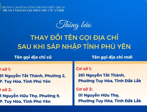 Thông báo về việc thay đổi tên gọi địa chỉ sau khi sáp nhập tỉnh Phú Yên