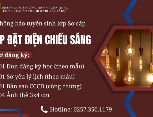 Thông báo tuyển sinh lớp Sơ cấp Lắp đặt điện chiếu sáng