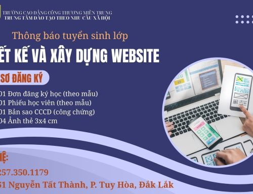 Thông báo tuyển sinh lớp Thiết kế và xây dựng website
