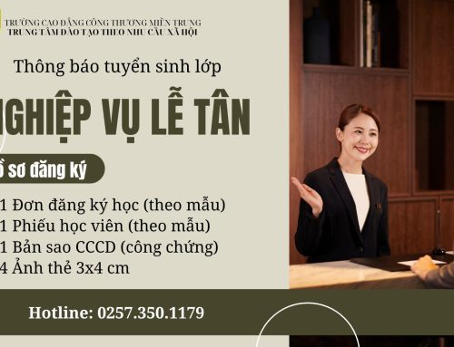 Thông báo tuyển sinh lớp Nghiệp vụ lễ tân