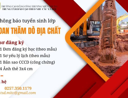Thông báo tuyển sinh lớp Sơ cấp Khoan thăm dò địa chất