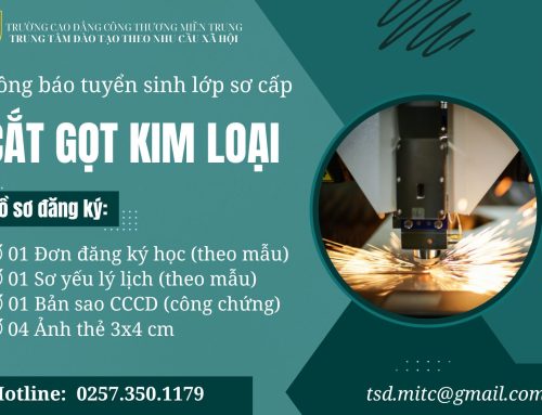 Thông báo tuyển sinh lớp Sơ cấp Cắt gọt kim loại