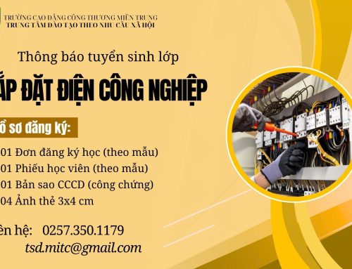 Thông báo tuyển sinh lớp Lắp đặt điện công nghiệp