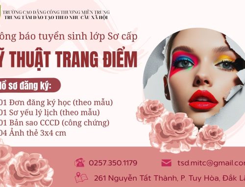 Thông báo tuyển sinh lớp Sơ cấp Kỹ thuật trang điểm