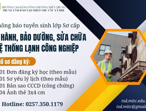 Thông báo khai giảng lớp Sơ cấp Vận hành, bảo dưỡng, sửa chữa hệ thống lạnh công nghiệp