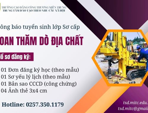 Thông báo tuyển sinh lớp Sơ cấp Khoan thăm dò địa chất