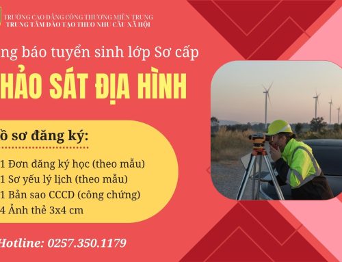 Thông báo tuyển sinh lớp Sơ cấp Khảo sát địa hình