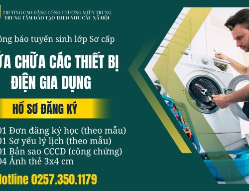 Thông báo tuyển sinh lớp Sơ cấp Sửa chữa các thiết bị điện gia dụng