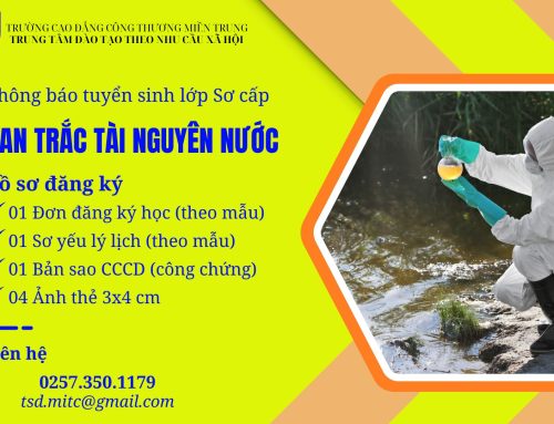 Thông báo tuyển sinh lớp Sơ cấp Quan trắc tài nguyên nước