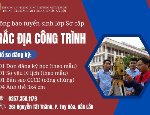 Thông báo tuyển sinh lớp Sơ cấp Trắc địa công trình